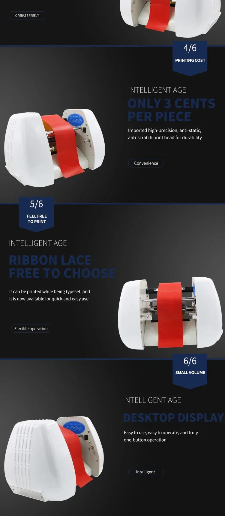 Commercial Ribbon Printing Machine - 공장 직판 핫포일 리본 프린터 디지털
