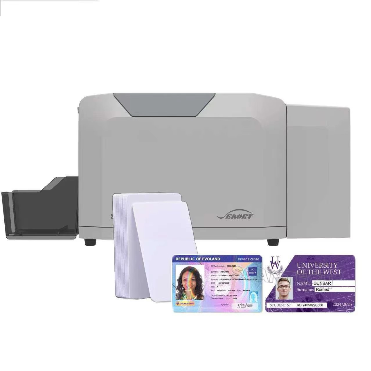 Commercial Ribbon Printing Machine - Seaory S28 플라스틱 PVC ID 카드