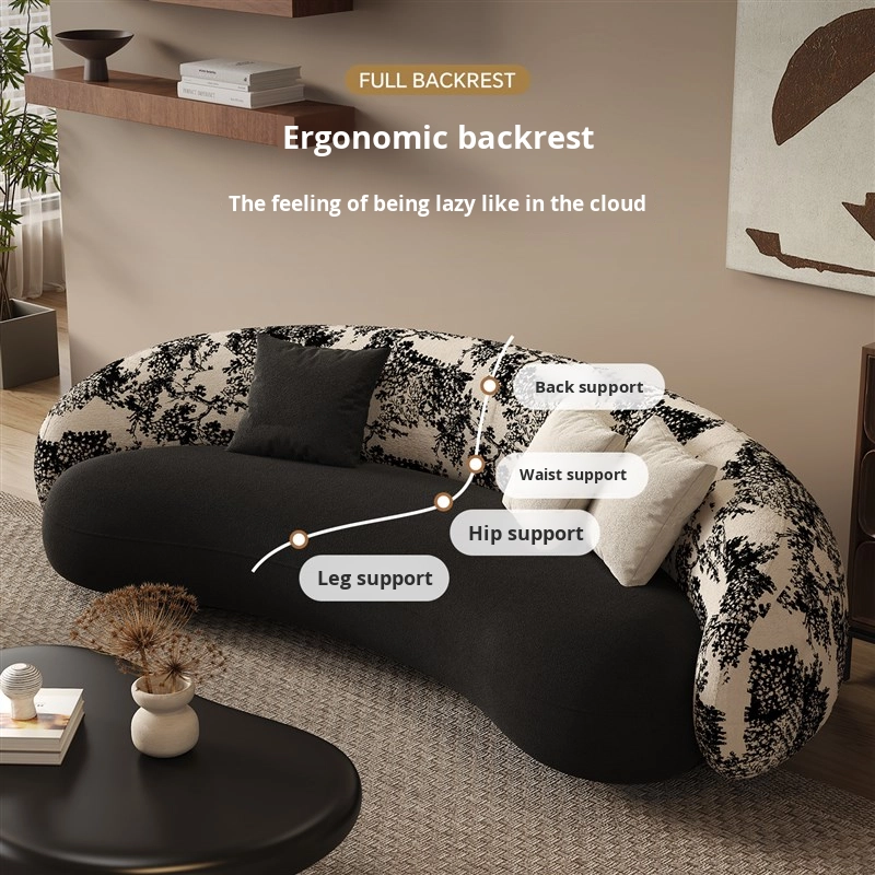 레트로 스타일의 섹셔널 소파, 스웨이드 프린트 스펀지  - Commercial Fabric Printing 리뷰 및 가격