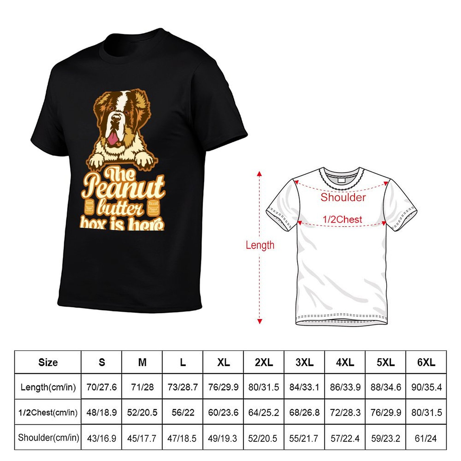 땅콩버터 상자가 왔습니다: 재미있는 세인트 버나드 개  - Commercial Printing And Graphics 리뷰 및 가격