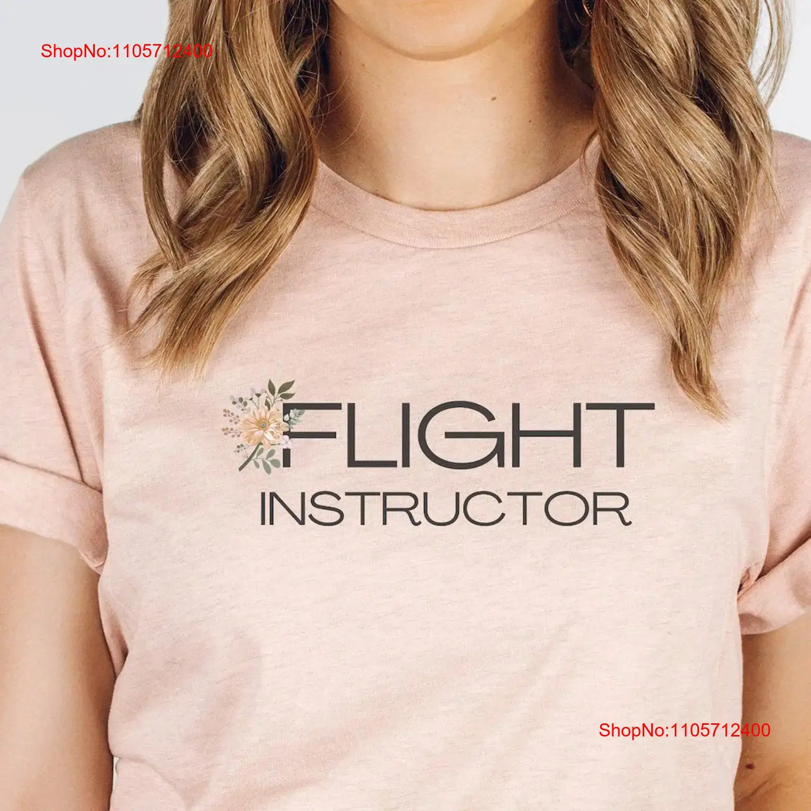 Floral Flight Instructor T 셔츠  - Commercial Printing And Graphics 리뷰 및 가격