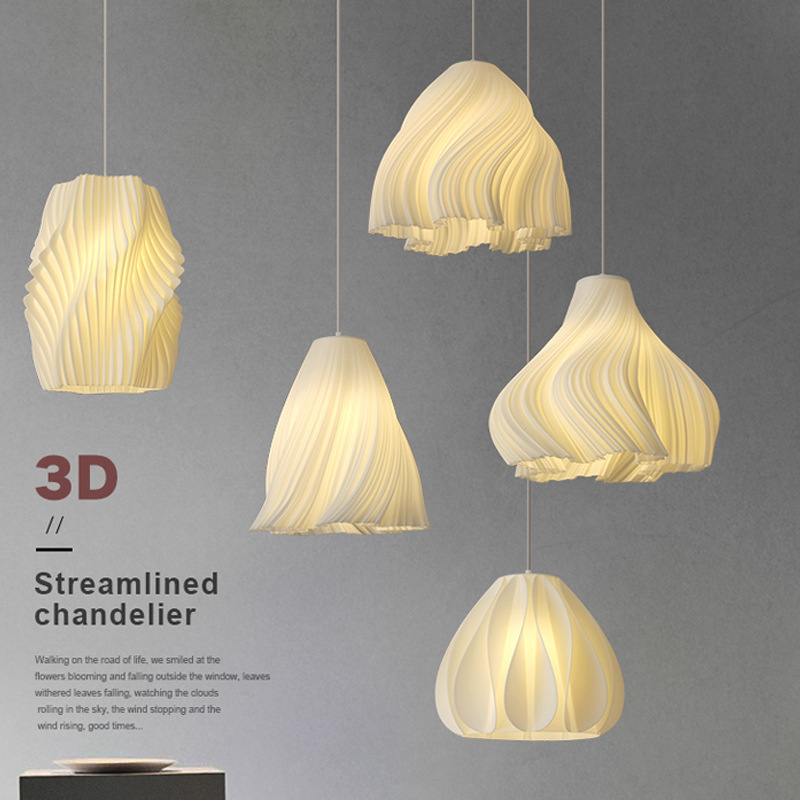 창의적인 3D 프린팅 램프 심플 모던 샹들리에 레스토랑 - Hall Commercial Printing 리뷰 및 가격