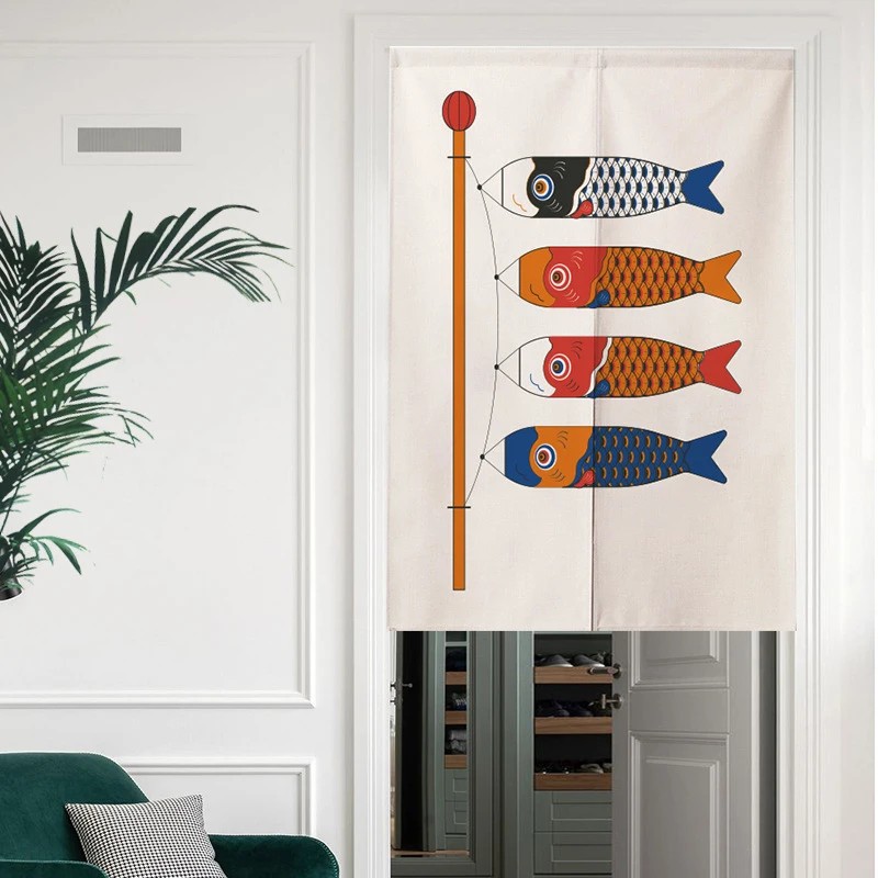 VIKAMA 일본식 접이식 부채 무늬 우키요에 노렌 커 - Commercial Fabric Printing 리뷰 및 가격