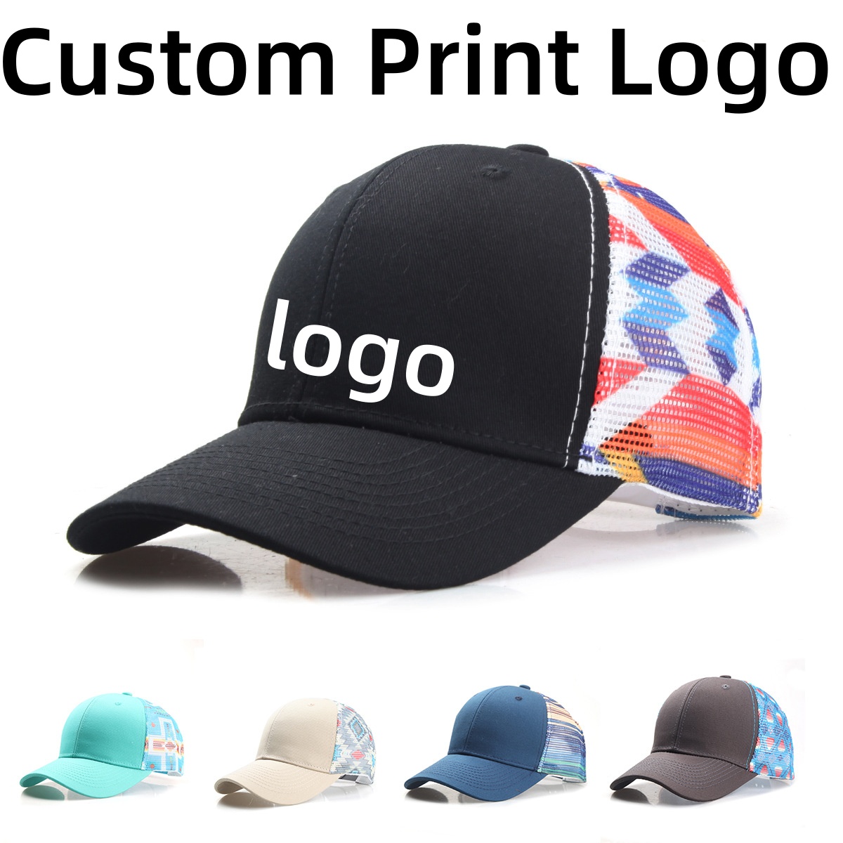 맞춤형 인쇄 로고 그라데이션 색상 야구 모자 매끄러운  - Company Profile Printing 리뷰 및 가격